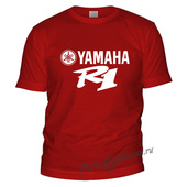 Футболка Yamaha R1 - красный L