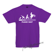 Детская футболка Загрузка фиолетовая